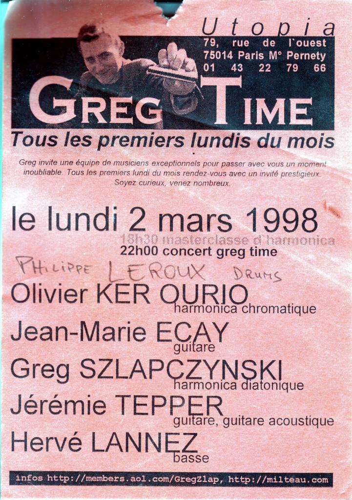 1998 03 02 concert GREG SZLAP