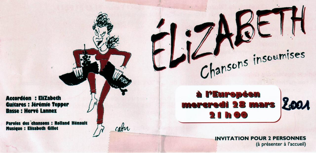 2001 03 28 Elizabeth l'Européen