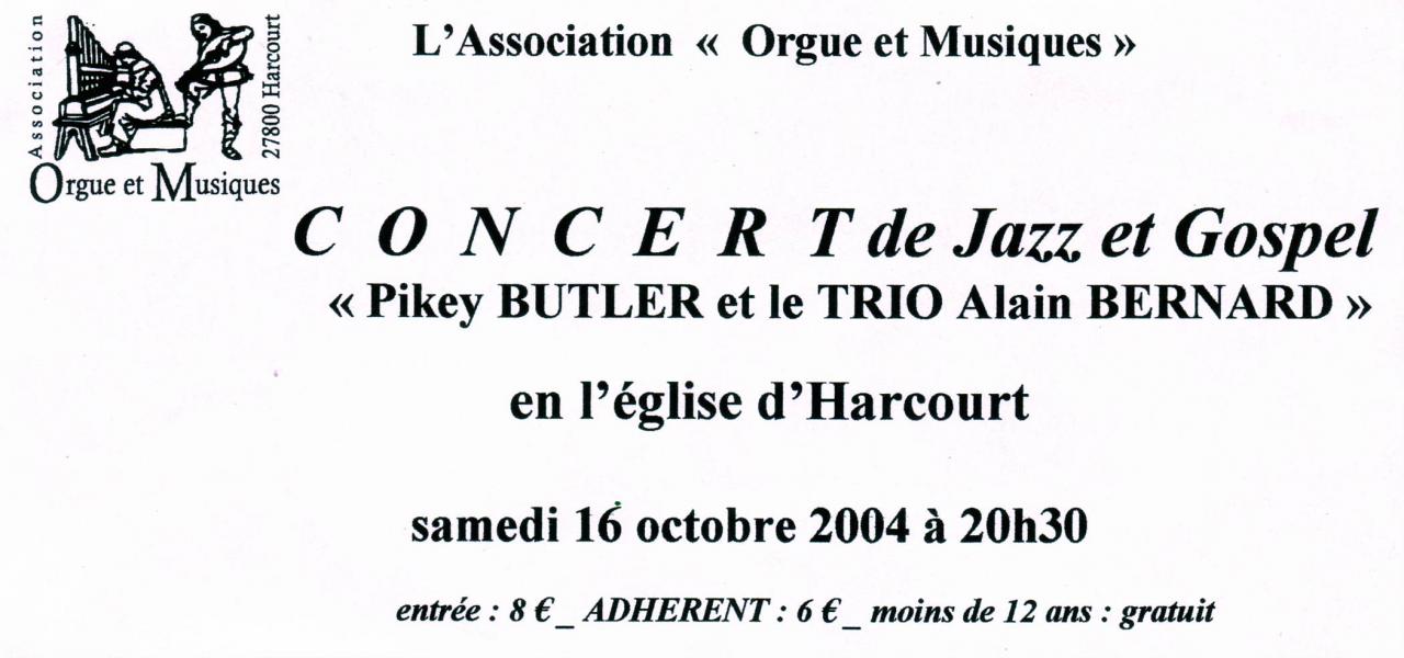 2004 10 16 BUTLER et Trio Bernard Concert jazz