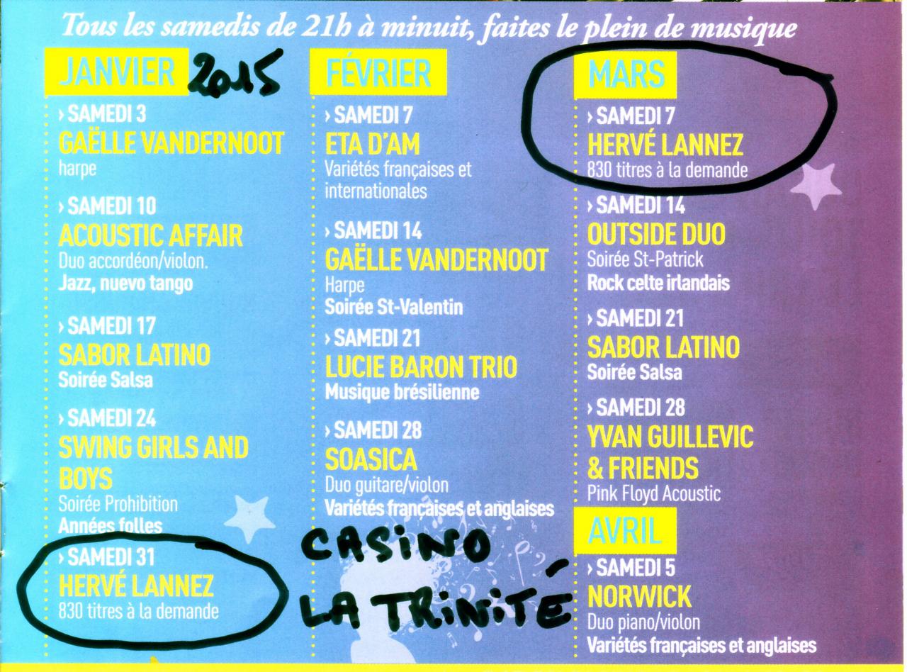 2015 1er trim Casino La Trinité