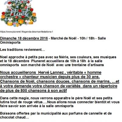 2016 12 18 Marché de Noël Pluneret