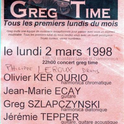 1998 03 02 concert GREG SZLAP